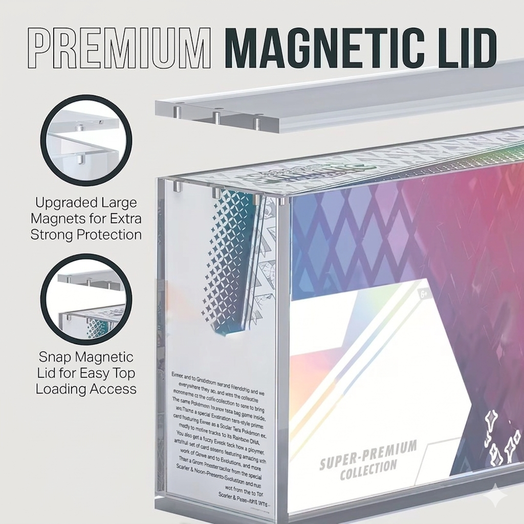 Scarlet & Violet-Prismatic Evolutions Super-Premium Collection (SPC) Acrylic Display Case