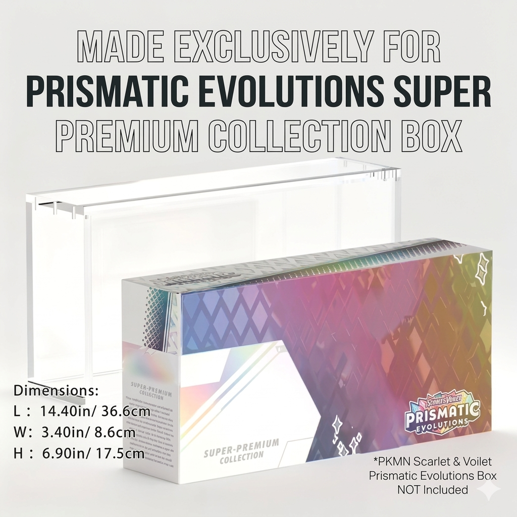 Scarlet & Violet-Prismatic Evolutions Super-Premium Collection (SPC) Acrylic Display Case